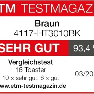 Braun HT 3010 BK Toaster Schwarz 15