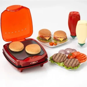 Ariete Hamburger Maker Rot 9