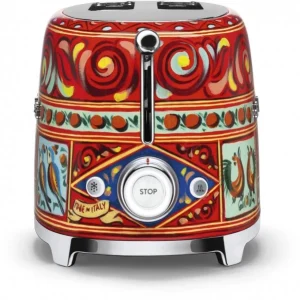 Smeg TSF01DGEU Dolce & Gabbana Kompakt-Toaster Dekor 6