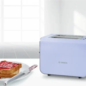 Bosch TAT8619 Kompakt-Toaster French Lilac/ Black Grey 12