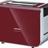 Siemens TT86104 Doppelschlitz-Toaster Cranberry Rot/schwarz 7