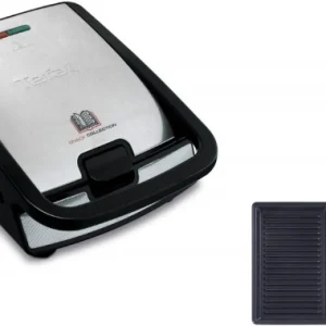 Tefal SW857D Waffelautomat Edelstahl/schwarz 18