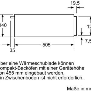 Bosch BIC510NB0 Speisen-/Geschirrwärmer Schwarz 16