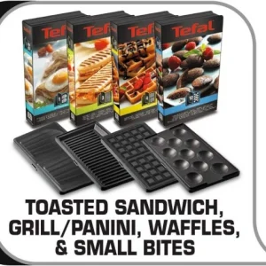 Tefal SW854D Sandwichtoaster Edelstahl/schwarz 16