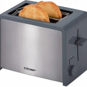 Cloer 3215 Kompakt-Toaster Dunkelgrau/edelstahl 6