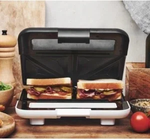 Gastroback Design Sandwichmaker Weiß/schwarz 9